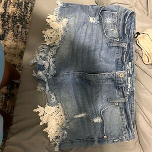 Target denim shorts